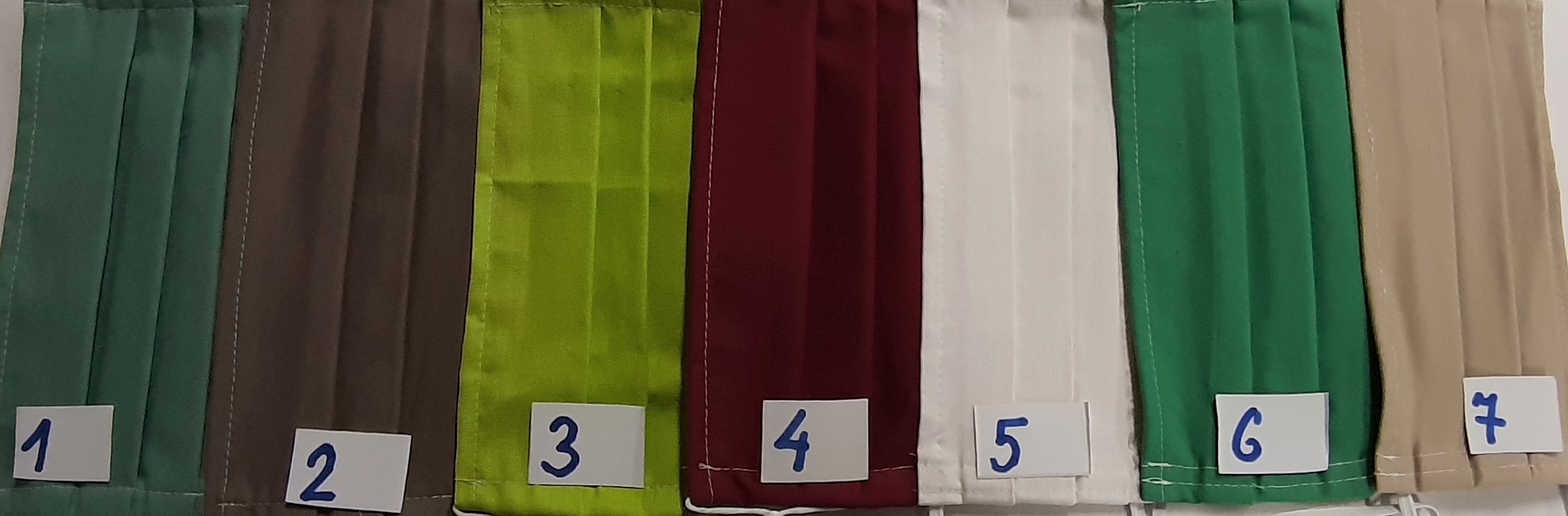 Rúško bavlnené, dvojvrstvové, jednofarebné